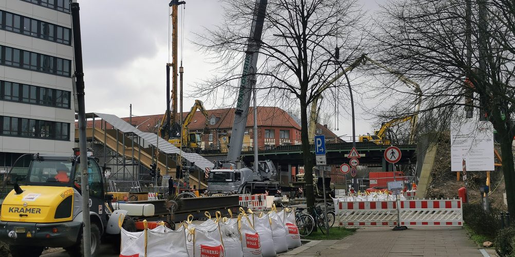 Brückenarbeiten zwischen Berliner Tor und Tiefstack – es geht weiter