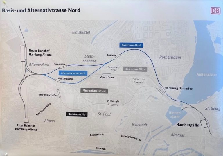 Wo soll der neue S-Bahn-Tunnel verlaufen?