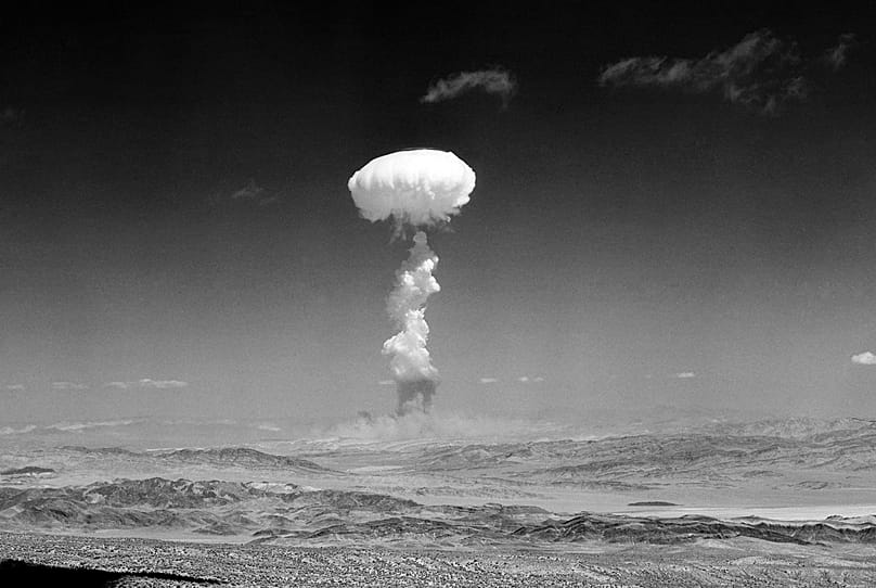 Nuclear weapons test by the USA in Nevada, 22 April 1952