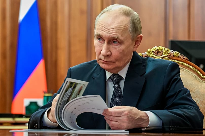Russian President Vladimir Putin during a meeting at the Kremlin in Moscow, 16 December, 2025
