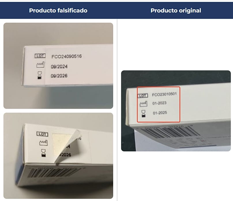 Counterfeit batch of