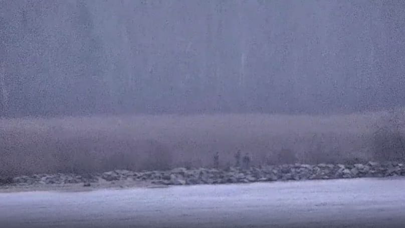 The Estonian Ministry of Foreign Affairs shared a video clip showing Russian border guards on NATO territory.