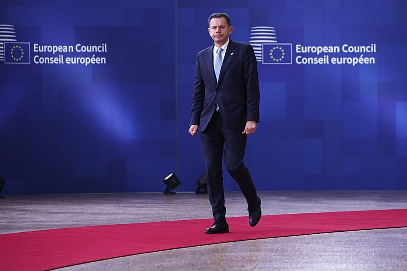 Portugal's Prime Minister Luís Montenegro arrives for the EU Summit in Brussels, 18 December, 2025