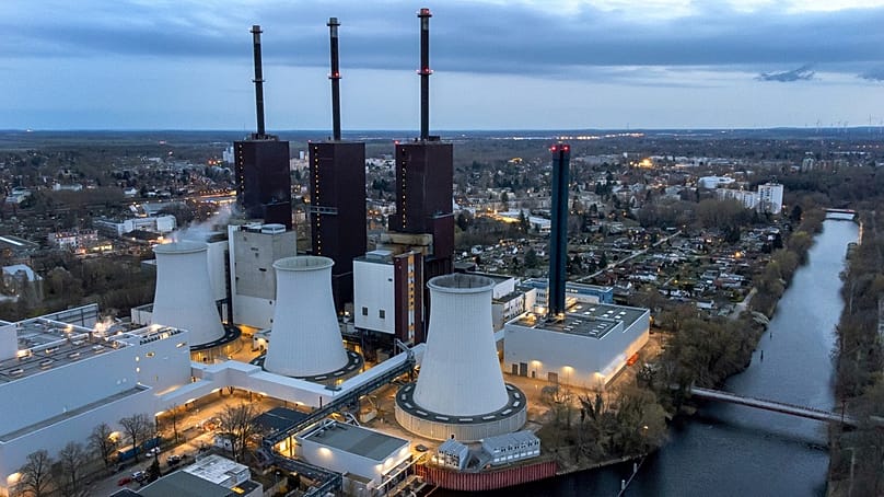FILE: The Lichterfelde gas-fired power plant in Berlin, Germany, March 30, 2022.