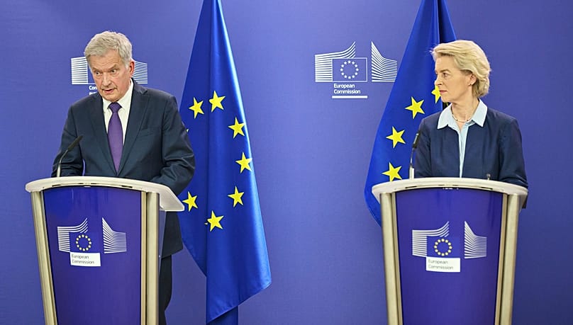 Sauli Niinistö and Ursula von der Leyen.