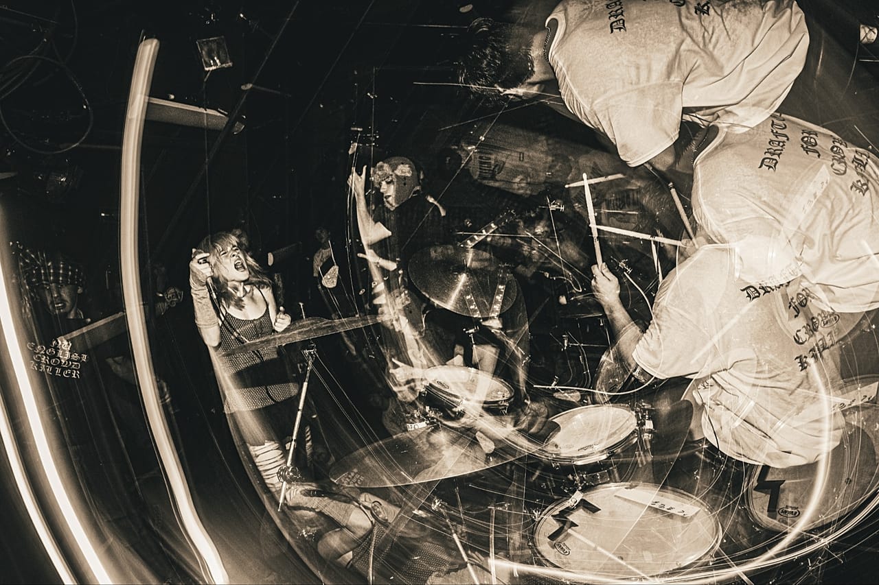 Franklin Littlefield took this motion blur shot of a punk concert in Providence, Rhode Island, United States, capturing the dynamism of the moment.