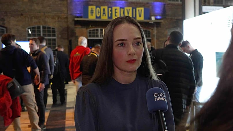 Oleksandra at this year's Café Kyiv, 23/02/2026