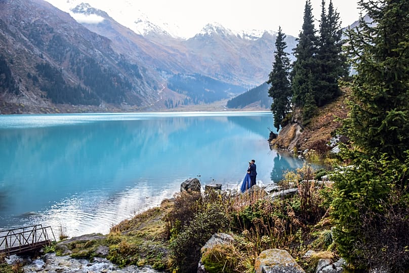 Big Almaty Lake in southeastern Kazakhstan.