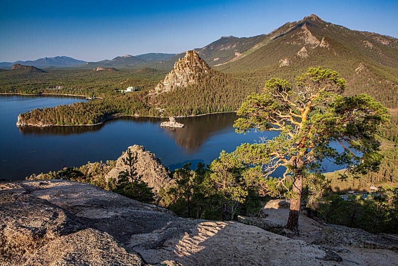 The Burabay resort area near Astana, Kazakhstan