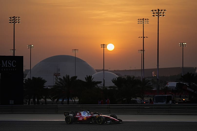 Ferrari driver Charles Leclerc on track during a F1 pre-season test in Sakhir, Bahrain, 2026.