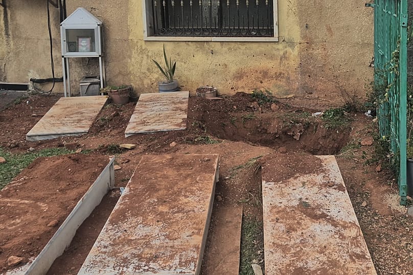 A grave dug by Israeli forces searching for Israeli co-pilot Ron Arad in Nabi Chit village, eastern Lebanon, Saturday, March 7, 2026.