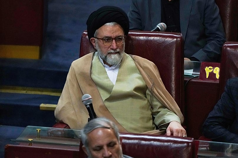 FILE - Iranian Intelligence Minister Esmail Khatib attends the inauguration ceremony of the 6th term of the Assembly of Experts in Tehran, Iran, May 21, 2024