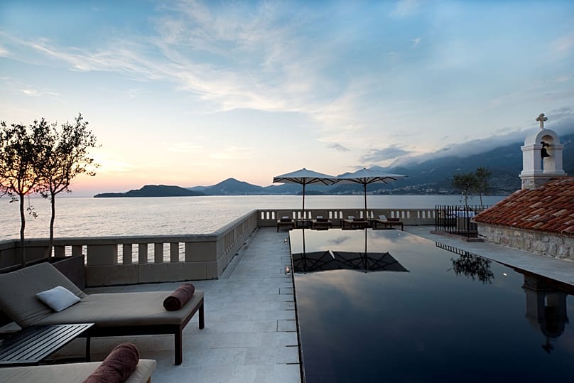 There are two hotel pools for guests – one of which is adults-only
