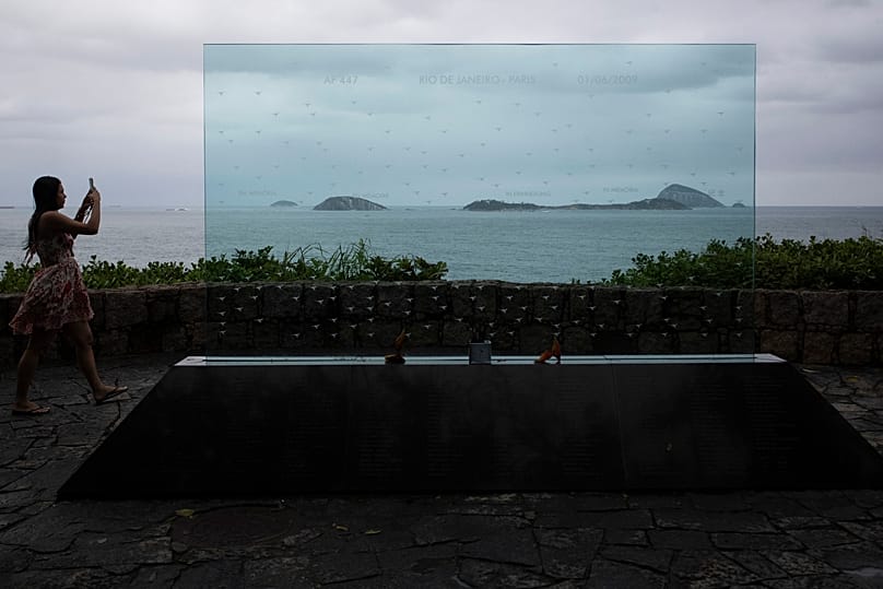 A memorial honouring the passengers who died in the Air France crash in Rio de Janeiro, 21 May, 2026