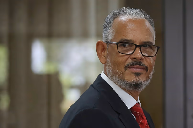 Haiti's Prime Minister Alix Didier Fils-Aimé attends the inauguration of the nation's new cabinet in Port-au-Prince, 16 November, 2024