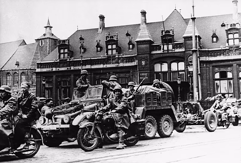 The Wehrmacht in Liège, Belgium, May 1940 (c) AP