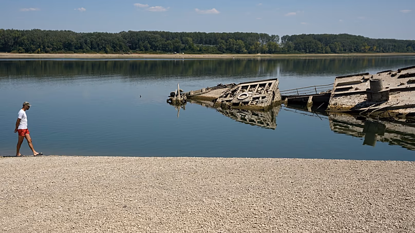 Nazi warship, sunk in the Second World War, Serbia, August 2026