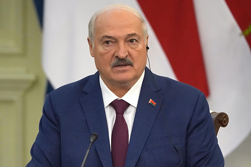 Belarusian President Aliaksandr Lukashenka speaks to journalists in Jakarta, 2 July, 2026