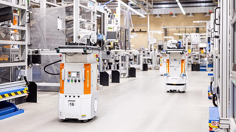 Modern production with robots at STIHL in Waiblingen
